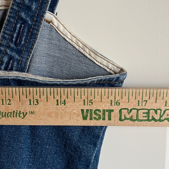 Abercrombie & Fitch Denim Mini Dress Medium Wash Button Up Y2K A&F - Picture 8 of 10